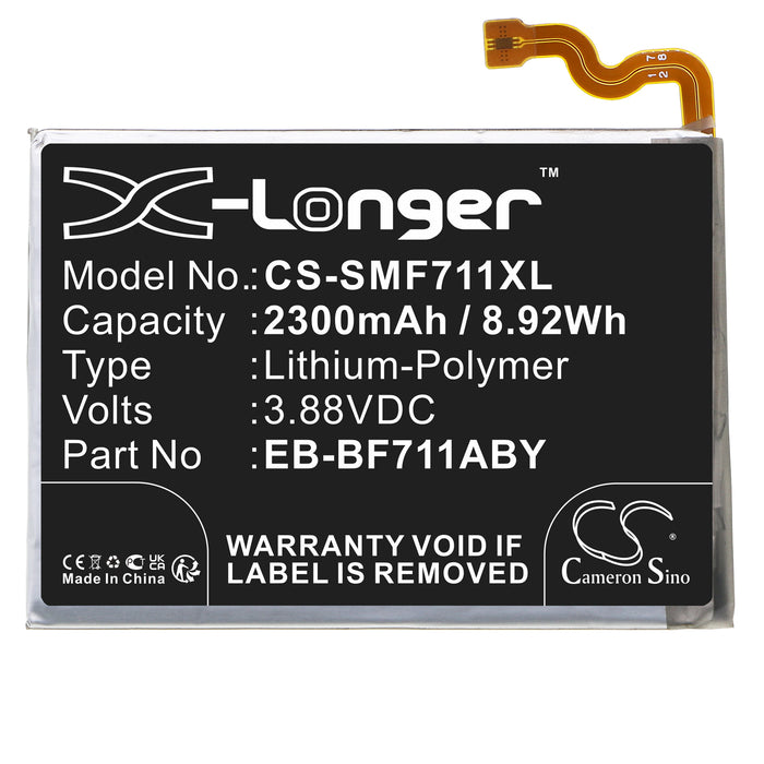 CS-SMF711XL : Battery for Samsung Galaxy Z Flip 3, SM-F711B, SM-F711J and others - Replaces Samsung EB-BF711ABY, GH82-26270A