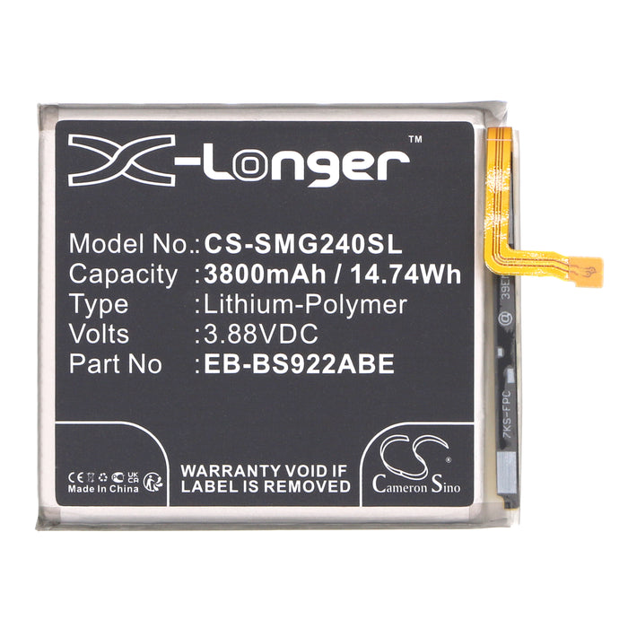 CS-SMG240SL : Battery for Samsung Galaxy S24, SM-S921Q, SM-S921J and others - Replaces Samsung EB-BS922ABE