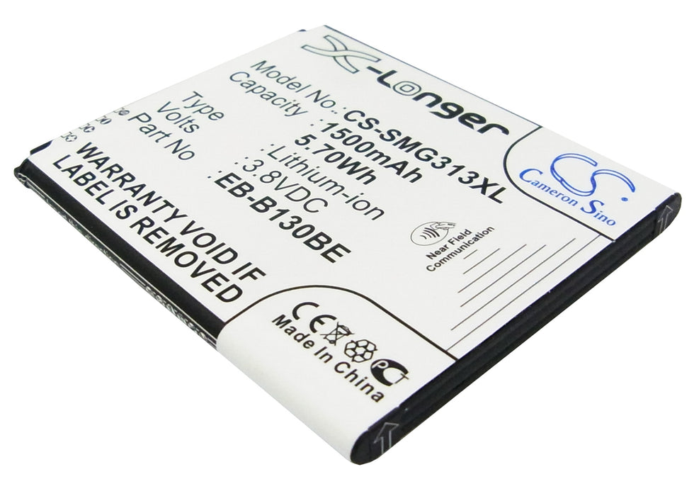 CS-SMG313XL : Battery for Samsung SM-G310, SM-G310A, SM-G310H and others - Replaces Samsung EB-B130BE, EB-BG313BBE, GH43-04256A