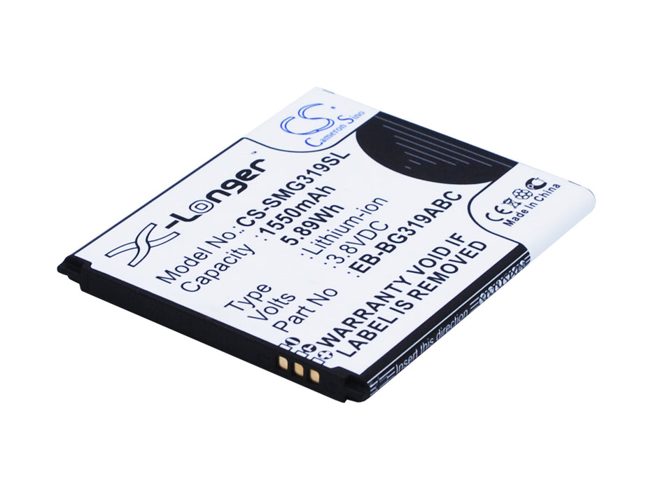 CS-SMG319SL : Battery for Samsung SM-G3139D, Galaxy Ace 4 CDMA, SM-G310A and others - Replaces Samsung EB-BG319ABC