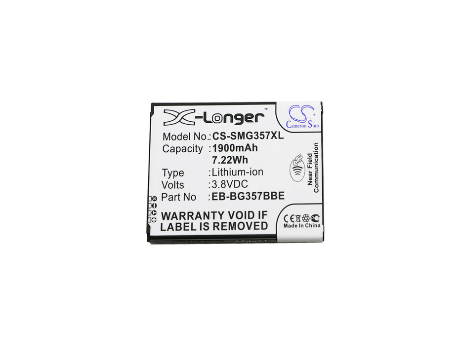 CS-SMG357XL : Battery for Samsung SM-G357M, Galaxy Ace Style LTE, SM-G357FZ and others - Replaces Samsung EB-BG357BBE, BG357BBZ, BG357BBU