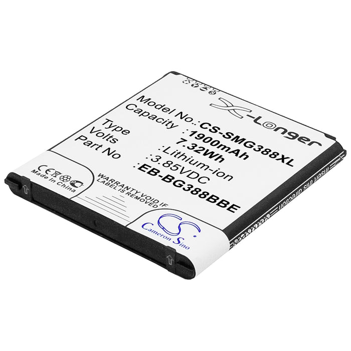 CS-SMG388XL : Battery for Samsung Galaxy Xcover 3, SM-G388, SM-G388F and others - Replaces Samsung EB-BG388BBE, EB-BG388BBECWW, GH43-04433A