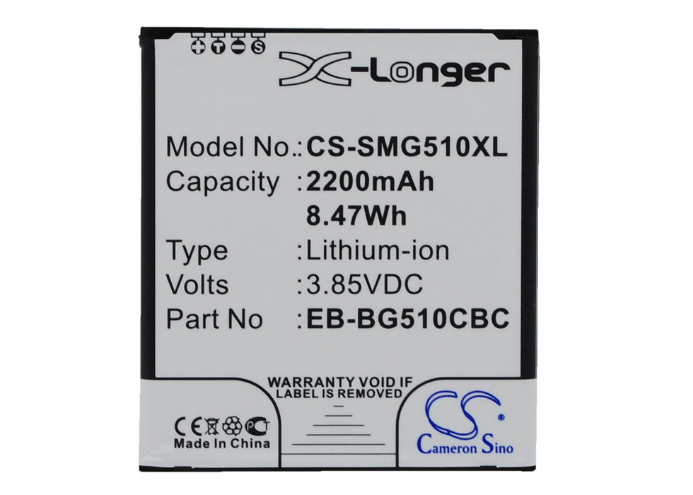 CS-SMG510XL : Battery for Samsung SM-G510F, SM-G5108, SM-G5108Q and others - Replaces Samsung EB-BG510CBC