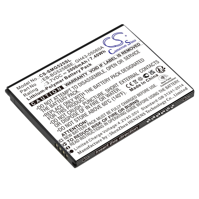 CS-SMG525SL : Battery for Samsung Galaxy XCover 5 2021, SM-G525F, SM-G525F/DS and others - Replaces Samsung EB-BG525BBE, GH43-05060A