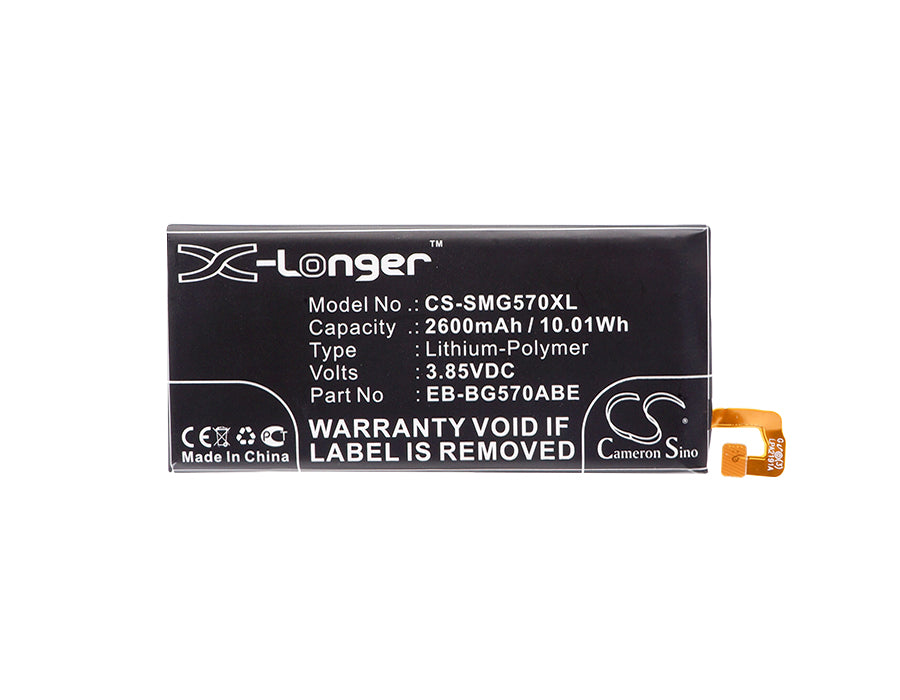 CS-SMG570XL : Battery for Samsung Galaxy On5 2016 Duos, SM-G5700, Galaxy On5 2016 Duos TD-LTE and others - Replaces Samsung EB-BG570ABE, EB-BG57CABE, EB-BG57CABG