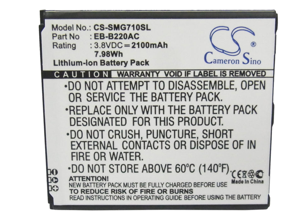 CS-SMG710SL : Battery for Samsung Galaxy Grand 2, Galaxy Grand 2 Duos, SM-G7102 and others - Replaces Samsung EB-B220AC