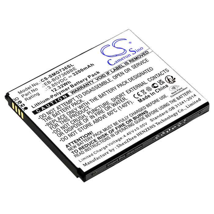 CS-SMG736SL : Battery for Samsung Galaxy Xcover 6 Pro, SM-G736U, SM-G736U1 and others - Replaces Samsung EB-BG736BBE