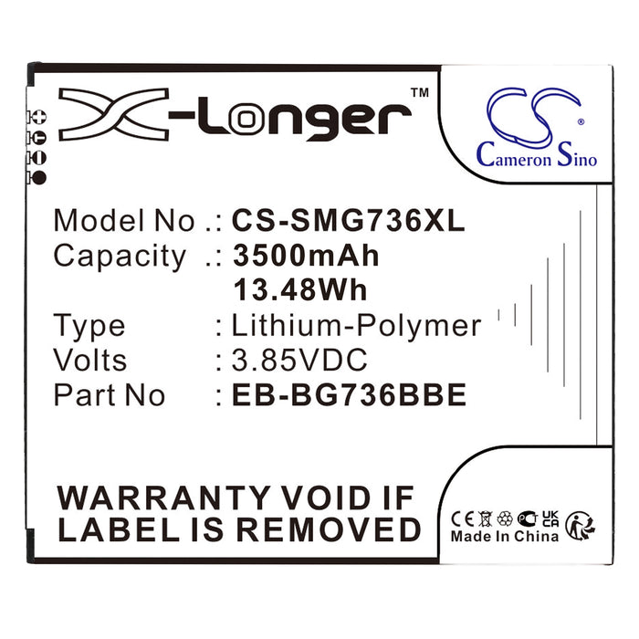 CS-SMG736XL : Battery for Samsung Galaxy Xcover 6 Pro, SM-G736U, SM-G736U1 and others - Replaces Samsung EB-BG736BBE