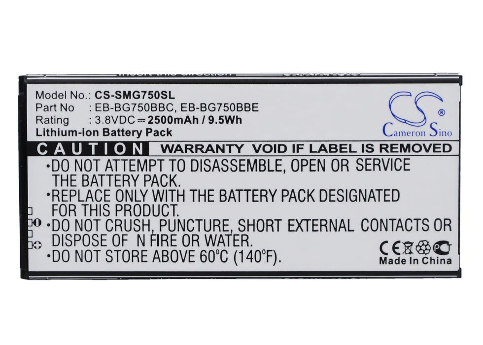 CS-SMG750SL : Battery for Samsung SM-G750, SM-G750A, SM-G750F and others - Replaces Samsung EB-BG750BBC, EB-BG750BBE