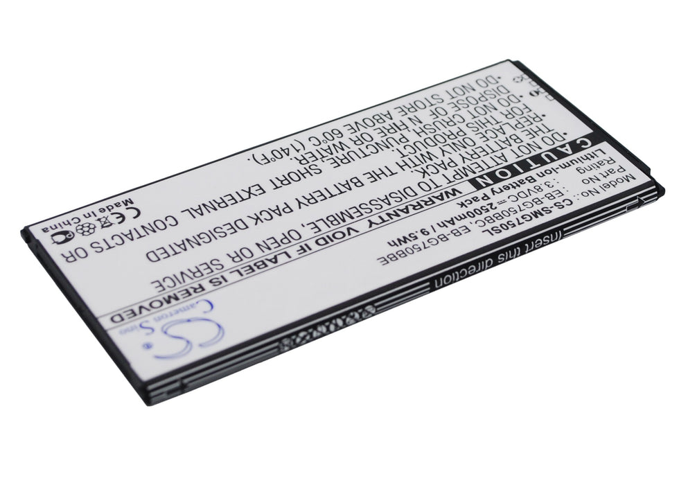 CS-SMG750SL : Battery for Samsung SM-G750, SM-G750A, SM-G750F and others - Replaces Samsung EB-BG750BBC, EB-BG750BBE