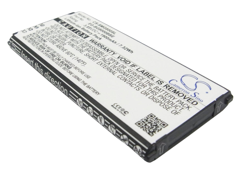 CS-SMG800SL : Battery for Samsung Galaxy S5 Mini, SM-G800F, SM-G800Y and others - Replaces Samsung EG-BG800BBE, EB-BG800BBE, EB-BG800CBE