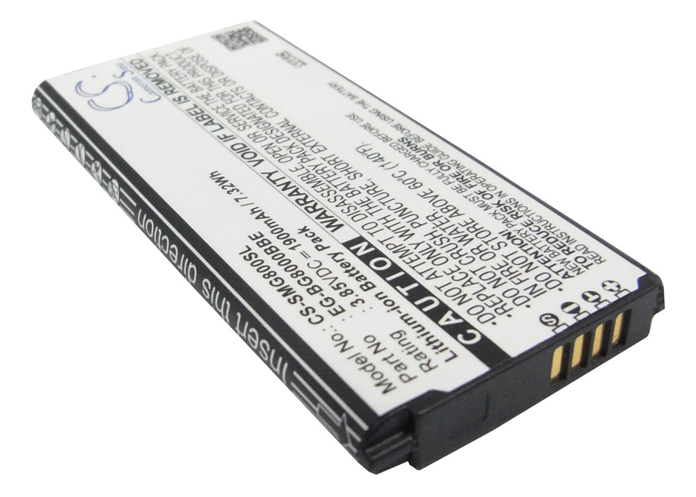 CS-SMG800SL : Battery for Samsung Galaxy S5 Mini, SM-G800F, SM-G800Y and others - Replaces Samsung EG-BG800BBE, EB-BG800BBE, EB-BG800CBE