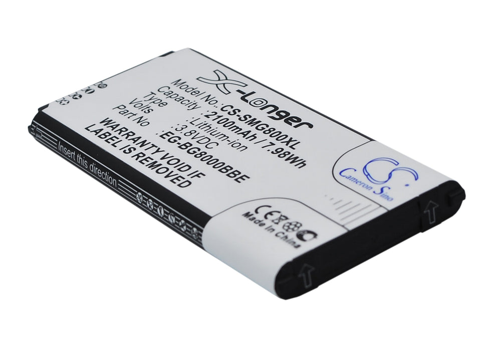 CS-SMG800XL : Battery for Samsung Galaxy S5 Mini, SM-G800F, SM-G800Y and others - Replaces Samsung EG-BG800BBE, EB-BG800BBE, EB-BG800CBE