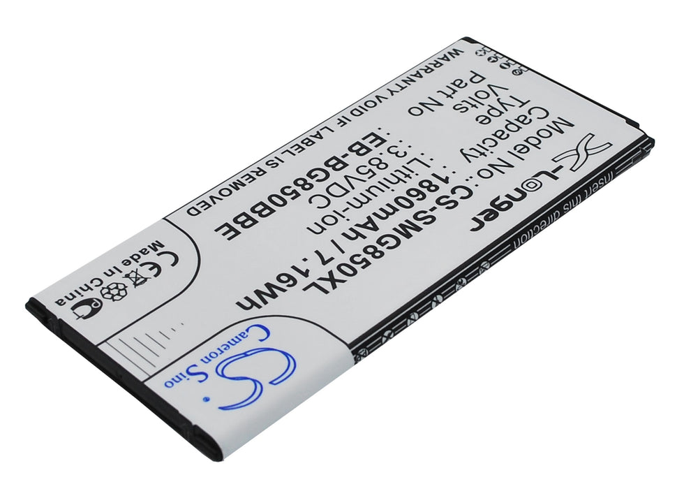 CS-SMG850XL : Battery for Samsung Galaxy Alpha, SM-G850, SM-G850F and others - Replaces Samsung EB-BG850BBE, EB-BG850BBC, EB-BG850BBU