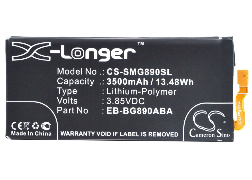 CS-SMG890SL : Battery for Samsung Galaxy S6 Active, Galaxy S6 Active LTE-A, SM-G890 and others - Replaces Samsung EB-BG890ABA