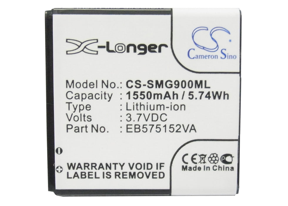 CS-SMG900ML : Battery for T-Mobile Vibrant, Galaxy S 4G, Vibrant 4G and others - Replaces T-Mobile EB575152VU, G7, EB575152VA and others