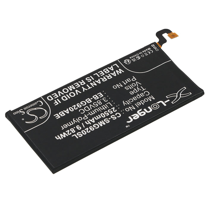 CS-SMG920SL : Battery for Samsung Galaxy S6, SM-G920F, SM-G920 and others - Replaces Samsung EB-BG920ABE, GH43-04413A, GH43-04413B