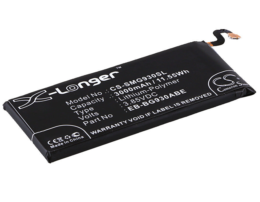 CS-SMG930SL : Battery for Samsung Galaxy S7, SM-G930A, SM-G930F and others - Replaces Samsung EB-BG930ABE, EB-BG930ABA, GH43-04574A and others