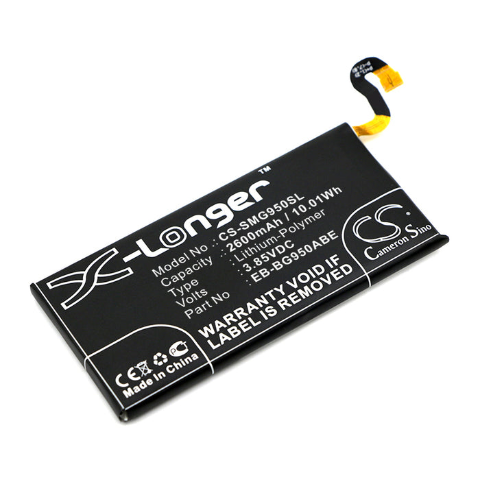 CS-SMG950SL : Battery for Samsung Galaxy S8, SM-G950U1, SM-G950F and others - Replaces Samsung EB-BG950ABE, GH43-04731A, EB-BG950ABA