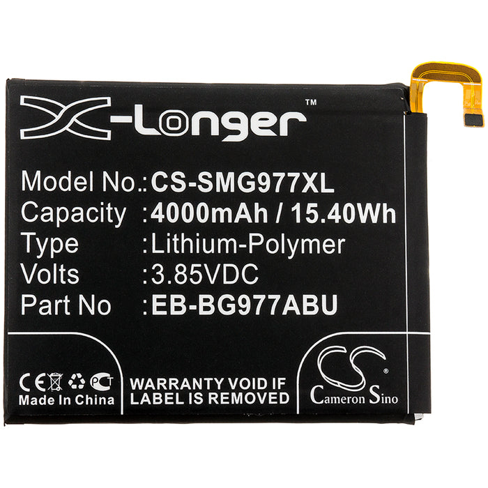 CS-SMG977XL : Battery for Samsung Galaxy S10 5G, SM-G977, SM-G977V and others - Replaces Samsung EB-BG977ABU