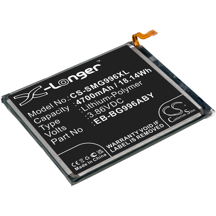 CS-SMG996XL : Battery for Samsung Galaxy S21+, Galaxy S21+ 5G, SM-G996W and others - Replaces Samsung EB-BG996ABY, GH82-24556A, EB-BG996ABU