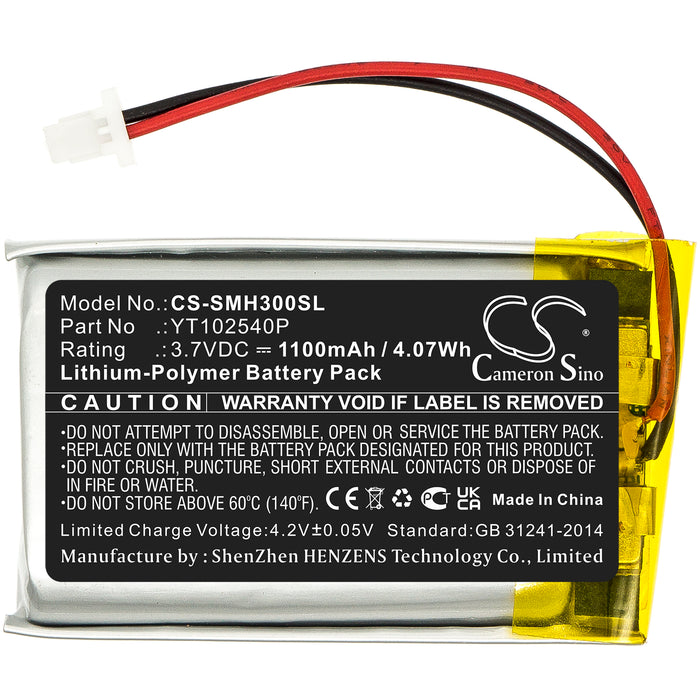 CS-SMH300SL : Battery for Sena 30K, SP46, 50S - Replaces Sena YT102540P