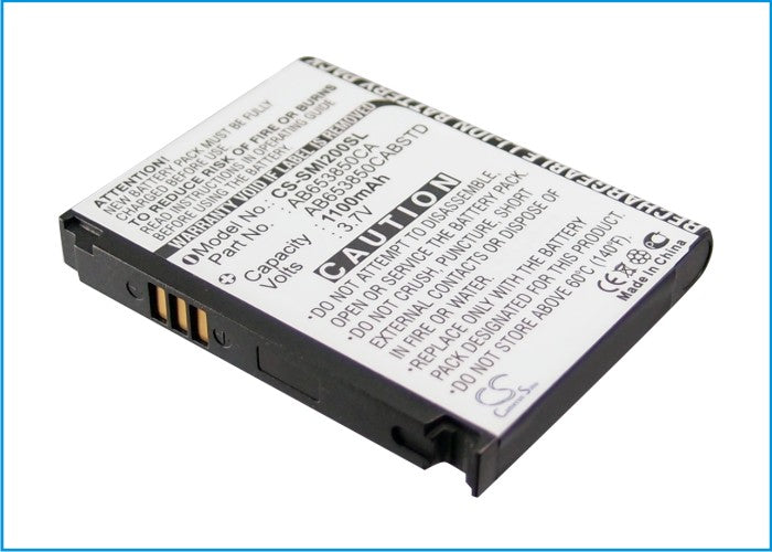 CS-SMI200SL : Battery for Samsung SCH-i220, SCH-i220 Code, SCH-I627 and others - Replaces Samsung AB653850CA, AB653850CABSTD, AB653850CC