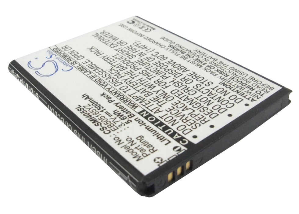 CS-SMI405SL : Battery for Verizon SCHI405LKV, BBM65TK, SCH-i405U and others - Replaces Verizon EB505165YZ, EB505165YZBSTD, EB505165YZBS