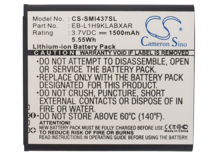 CS-SMI437SL : Battery for Samsung Galaxy Express, SGH-I437, GT-I8730 and others - Replaces Samsung EB-L1H9KLU, EB-L1H9KLA, EB-L1H9KLABXAR