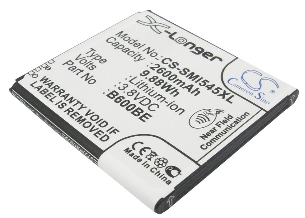 CS-SMI545XL : Battery for Samsung Galaxy S4, Galaxy S4 LTE, GT-I9500 and others - Replaces Samsung B600BE, B600BU, EB-B600BUB and others