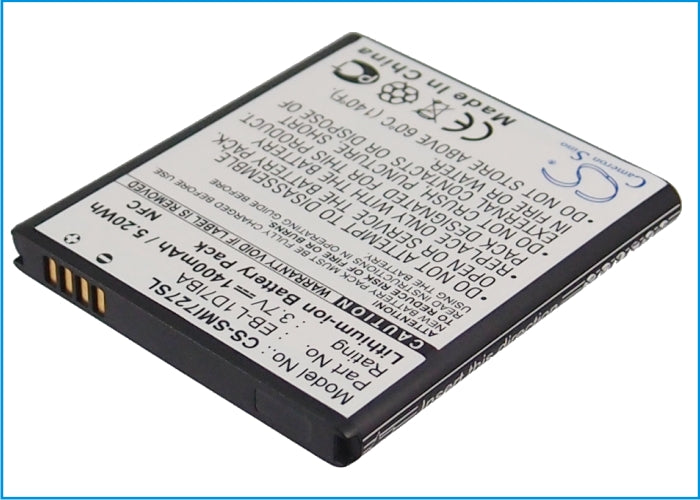 CS-SMI727SL : Battery for T-Mobile Galaxy S II, SGH-T989, Galaxy S II 4G - Replaces T-Mobile EB-L1D7IBA