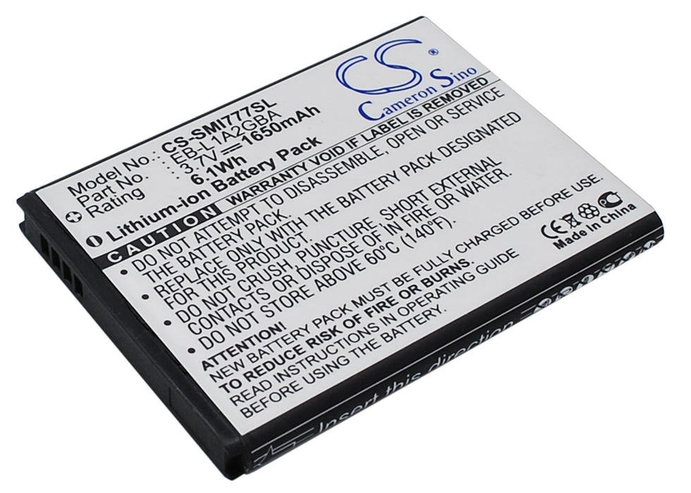 CS-SMI777SL : Battery for Samsung Galaxy Attain 4G, Attain, SGH-I777 and others - Replaces Samsung EB-L1A2GB, EB-L1A2GBA, EB-L1A2GBA/BST