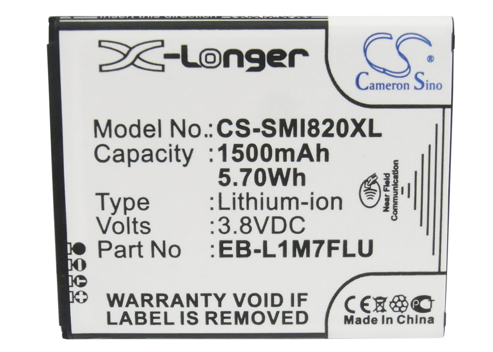 CS-SMI820XL : Battery for Samsung GT-I8190, GT-I8190T, Galaxy SIII mini and others - Replaces Samsung EB-L1M7FLU, EB-F1M7LU