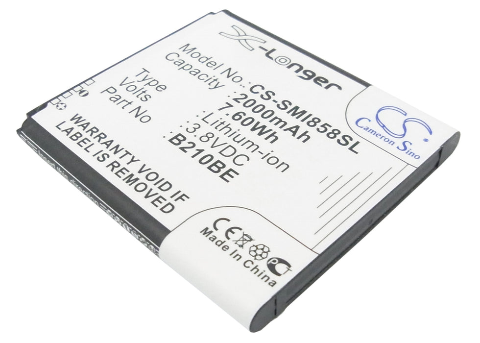 CS-SMI858SL : Battery for Samsung GT-i8580, Galaxy Core Advance, SHW-M570 and others - Replaces Samsung B210BE, B210BC, B210BU