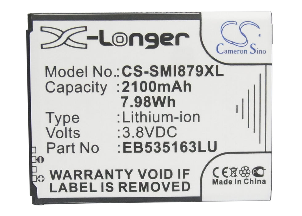 CS-SMI879XL : Battery for Samsung GT-i9080, GT-i9082, Galaxy Grand and others - Replaces Samsung EB535163LU, EB535163LA