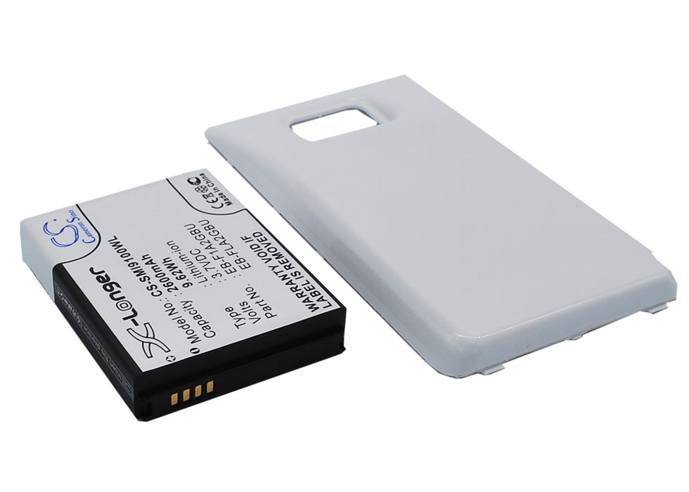 CS-SMI9100WL : Battery for Samsung Galaxy S II, Galaxy S2, GT-I9100 - Replaces Samsung EB-F1A2GBU, EB-FLA2GBU, EB-L102GBK