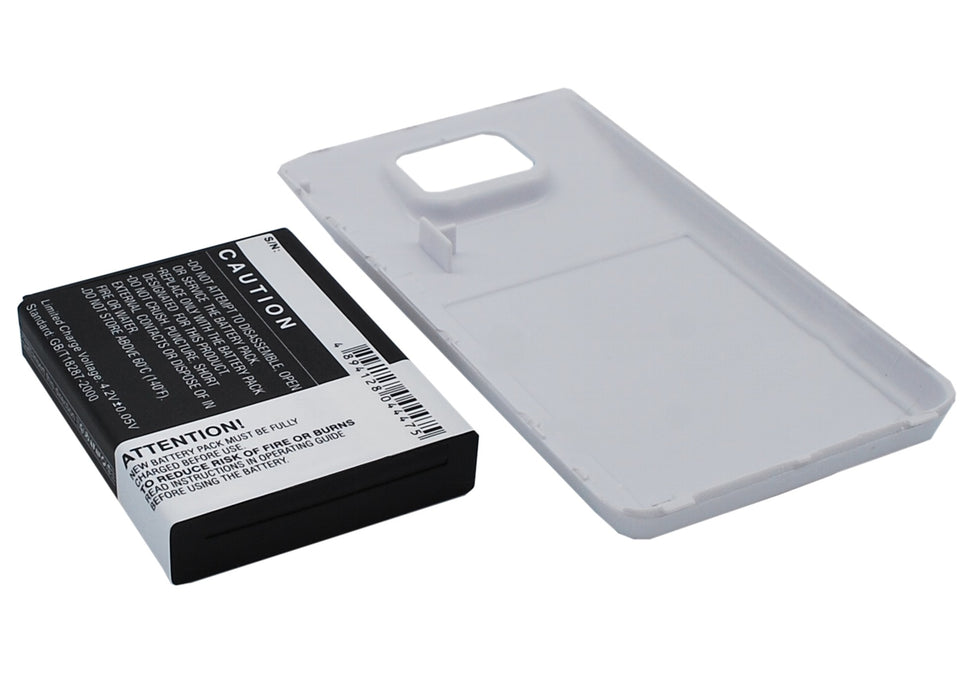 CS-SMI9100WL : Battery for Samsung Galaxy S II, Galaxy S2, GT-I9100 - Replaces Samsung EB-F1A2GBU, EB-FLA2GBU, EB-L102GBK