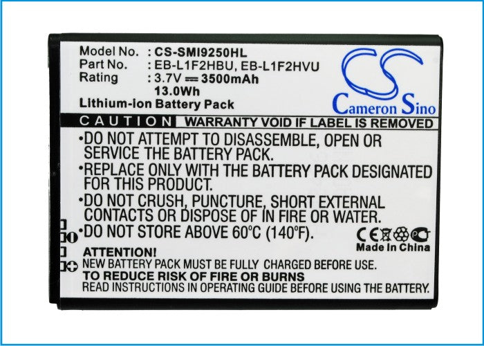 CS-SMI9250HL : Battery for Samsung GT-i9250, Nexus Prime, Galaxy Nexus - Replaces Samsung EB-L1F2HBU, EB-L1F2HVU, EB-L1F2KVK