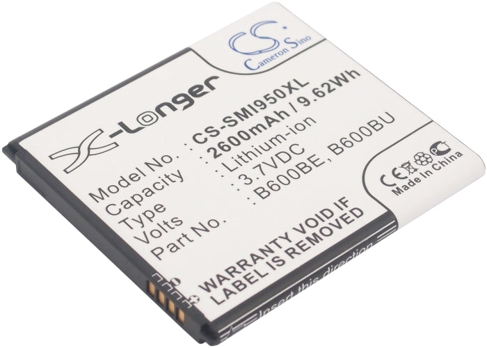 CS-SMI950XL : Battery for Samsung Galaxy S4, Galaxy S4 LTE, GT-I9500 and others - Replaces Samsung B600BE, B600BU, EB-B600BUB and others