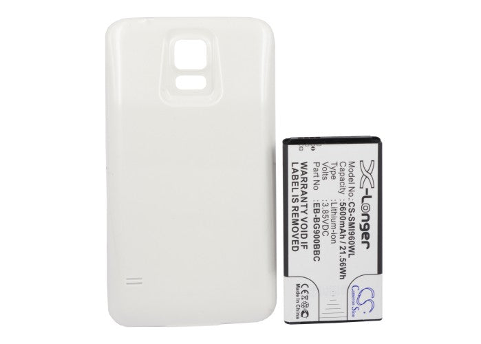 CS-SMI960WL : Battery for Samsung Galaxy S5, GT-I9600, GT-I9602 and others - Replaces Samsung EB-BG900BBC, EB-B900BE, EB-B900BK and others