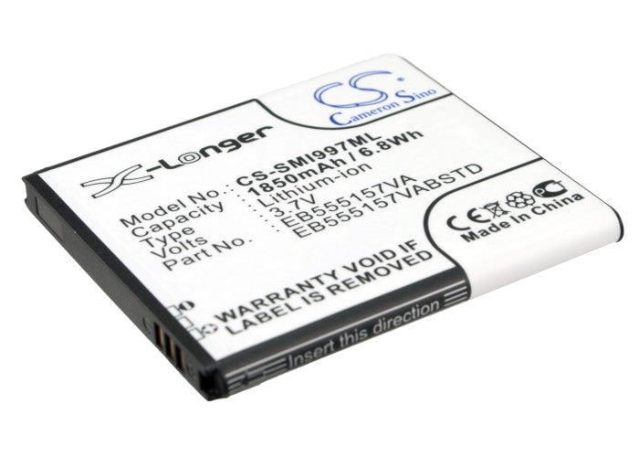 CS-SMI997ML : Battery for Samsung SGH-i997, Galaxy S Infuse 4G, SGH-i757 and others - Replaces Samsung EB555157VA, EB555157VABSTD