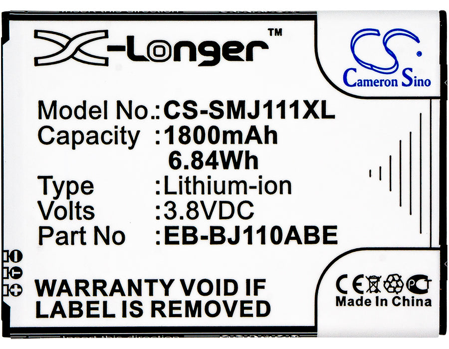 CS-SMJ111XL : Battery for Samsung Galaxy J1 Ace 3G Duos, Galaxy J1 Ace Dual SIM 3G, Galaxy J1 Ace and others - Replaces Samsung EB-BJ110ABE