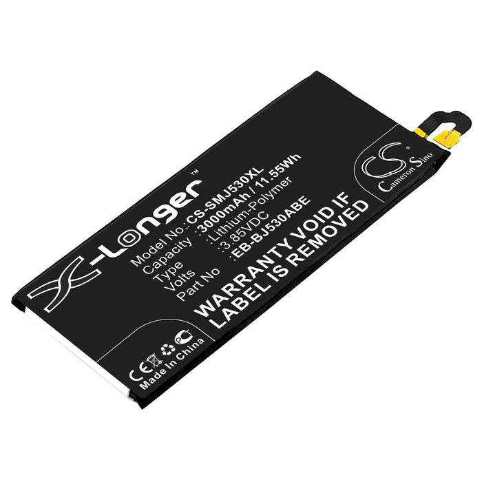 CS-SMJ530XL : Battery for Samsung Galaxy J5 2017, SM-J530L, Galaxy J5 2017 TD-LTE and others - Replaces Samsung EB-BJ530ABE