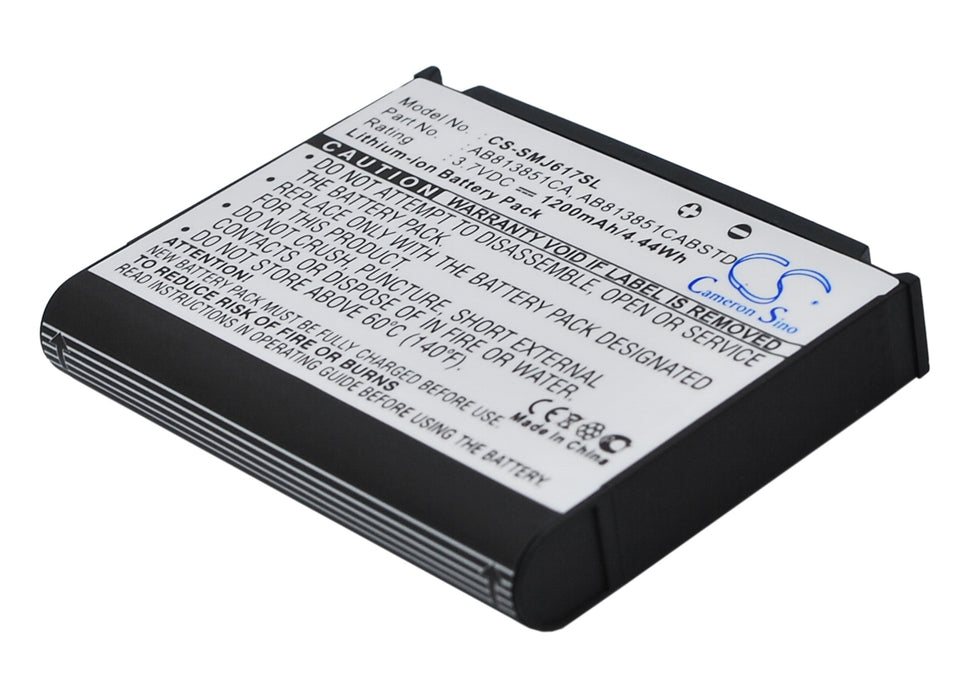 CS-SMJ617SL : Battery for Samsung BLACKJACK II, SGH-i617, Stripe and others - Replaces Samsung AB813851CA, AB813851CABSTD