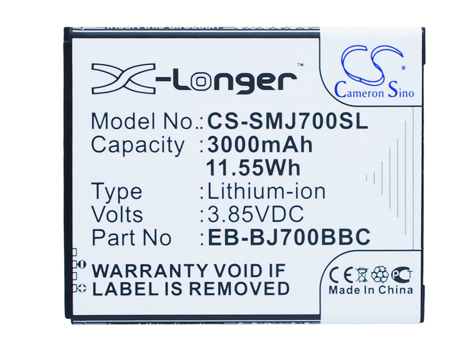 CS-SMJ700SL : Battery for Samsung Galaxy J7, SM-J7008, Galaxy J7 Duos and others - Replaces Samsung EB-BJ700BBC, EB-BJ700CBE, EB-BJ700CBN