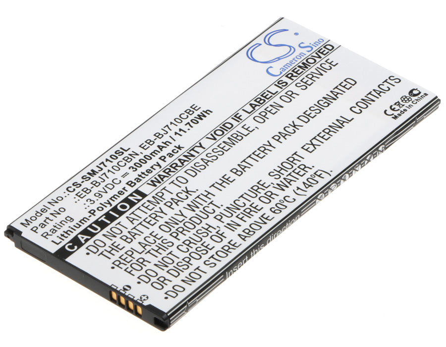 CS-SMJ710SL : Battery for Samsung SM-J7109, SM-J7108, Galaxy J7 6 Duos TD-LTE and others - Replaces Samsung EB-BJ710CBN, EB-BJ710CBE, GH43-04599A and others