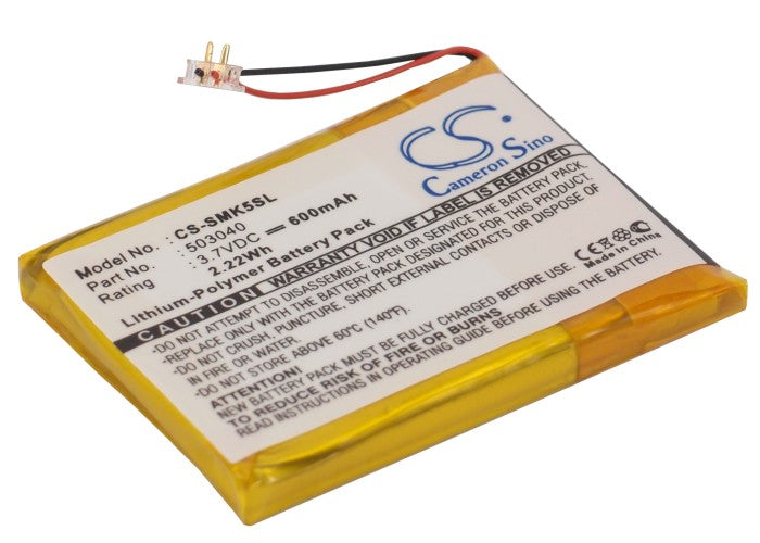 CS-SMK5SL : Battery for Samsung YP-K5, YP-K5J - Replaces Samsung 503040