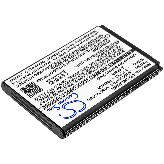 CS-SML250SL : Battery for Samsung SGH-L258, SGH-L250, SGH-CC03 and others - Replaces Samsung AB553446BC, AB553446BU