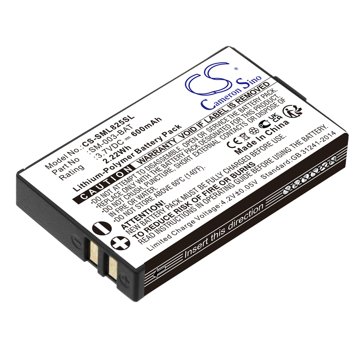 CS-SML825SL : Battery for SIMOLIO BIG OVER EAR wireless TV headset SM ...