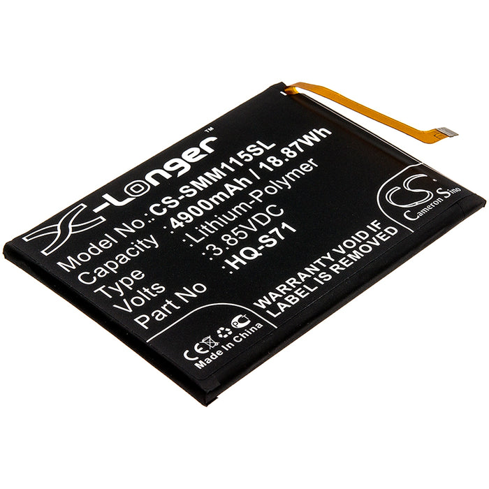 CS-SMM115SL : Battery for Samsung Galaxy M11, Galaxy M11 2020, M-M115F/DS and others - Replaces Samsung HQ-S71, GH81-18734A